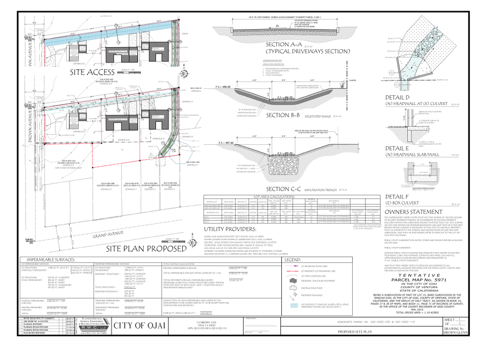 Drown Ave Parcel Map